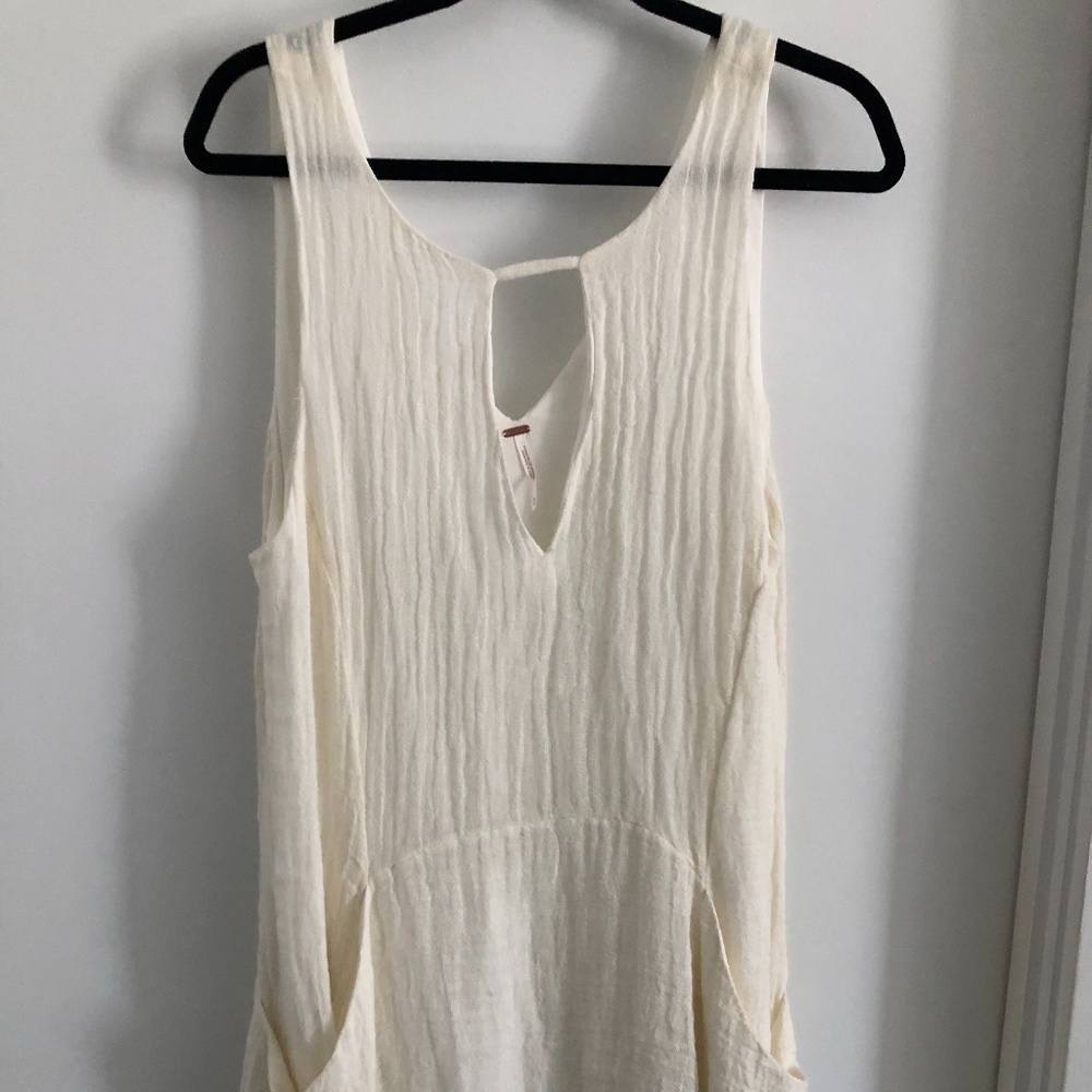 Free People Off White Sleeveless Dress, Size M